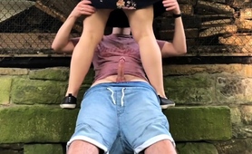 Chubby Girlfriend Fucked In Park