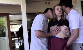 Lovely Amateur Teen Having Wild Sex With Horny Asian Boys