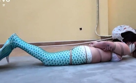 Sexy Slender Asian Babe Indulges In Kinky Bondage Action