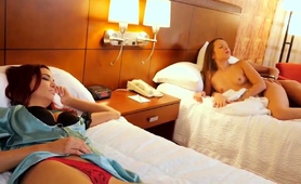 Beautiful Girl Sex Nearby Stepmom On Vacation