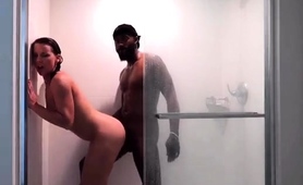 Lustful Milf Having Sex With Black Lover In The Shower
