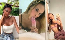 Sexy Slim Babe Puts Her Cocksucking Skills Into Action