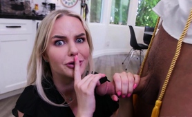 Stepmom we need to fuck carefully so dad wont find out