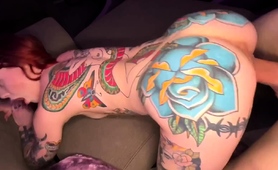 Tattooed Redhead Milf Freak Pumped Full Of Cock In Pov