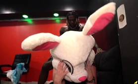 Freaky cougar in heat filled to the brim by big black cock