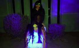 Non stop doggystyle drilling for big booty Latina slut