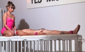 Femdom vixen smothering her slave with her tight pussy