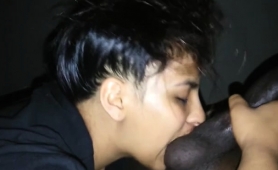 Insatiable Amateur Latina Worships A Big Black Cock In Pov